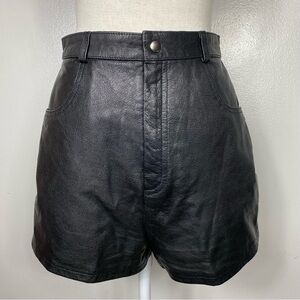 Genuine leather vintage high waisted shorts circa 1980s or 1990s